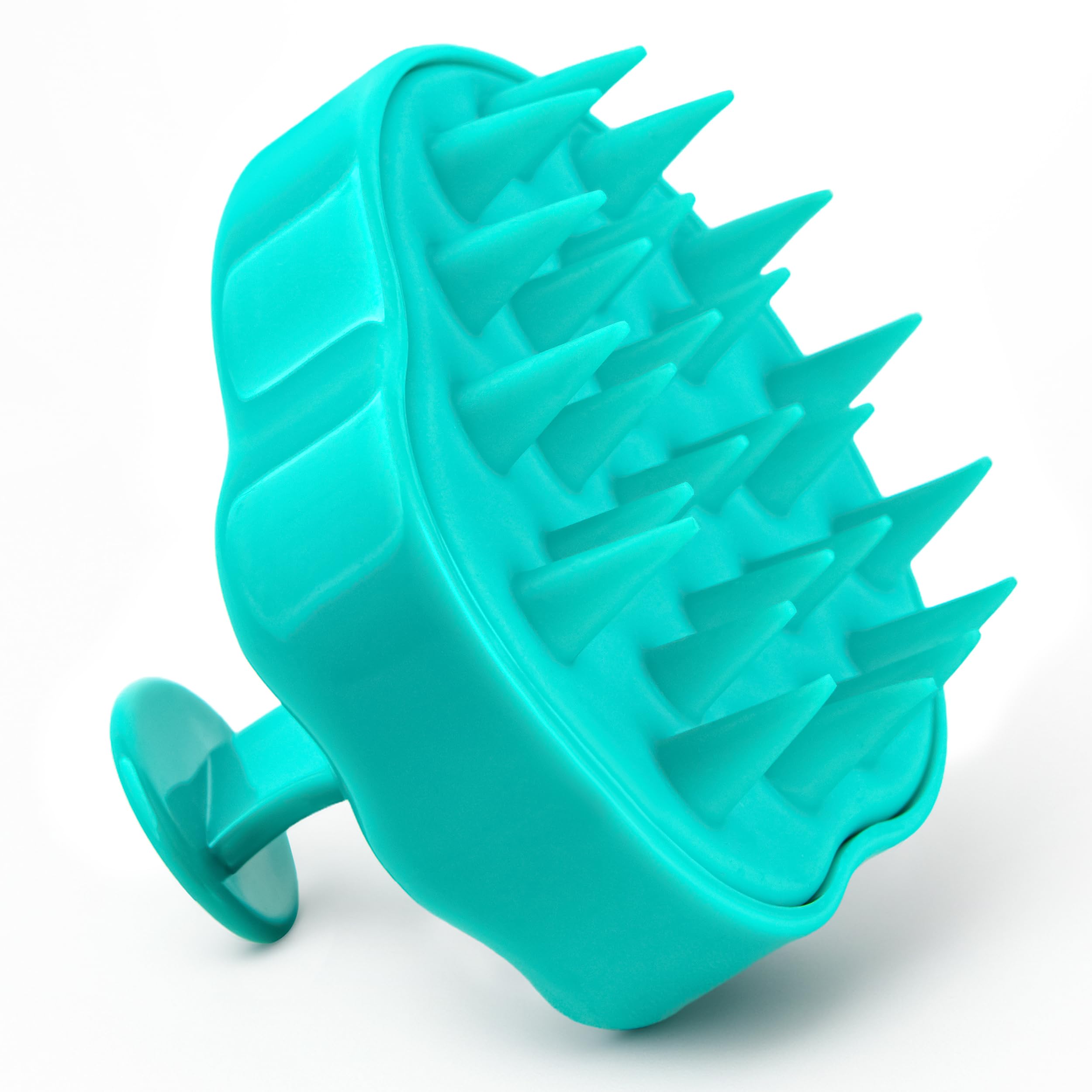 RELAXXO Scalp Massager Hair Growth – Exfoliator & Hair Scrubber for Scalp, Soft Bristles for Dandruff & Soothing Comfort, Shampoo Brush, Wet & Dry Use, Green