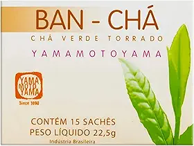 Chá Verde Torrado Banchá Yamamotoyama 15 Sachês – Ban Chá Natural (22,5g) - Infusão Tradicional e Antioxidante