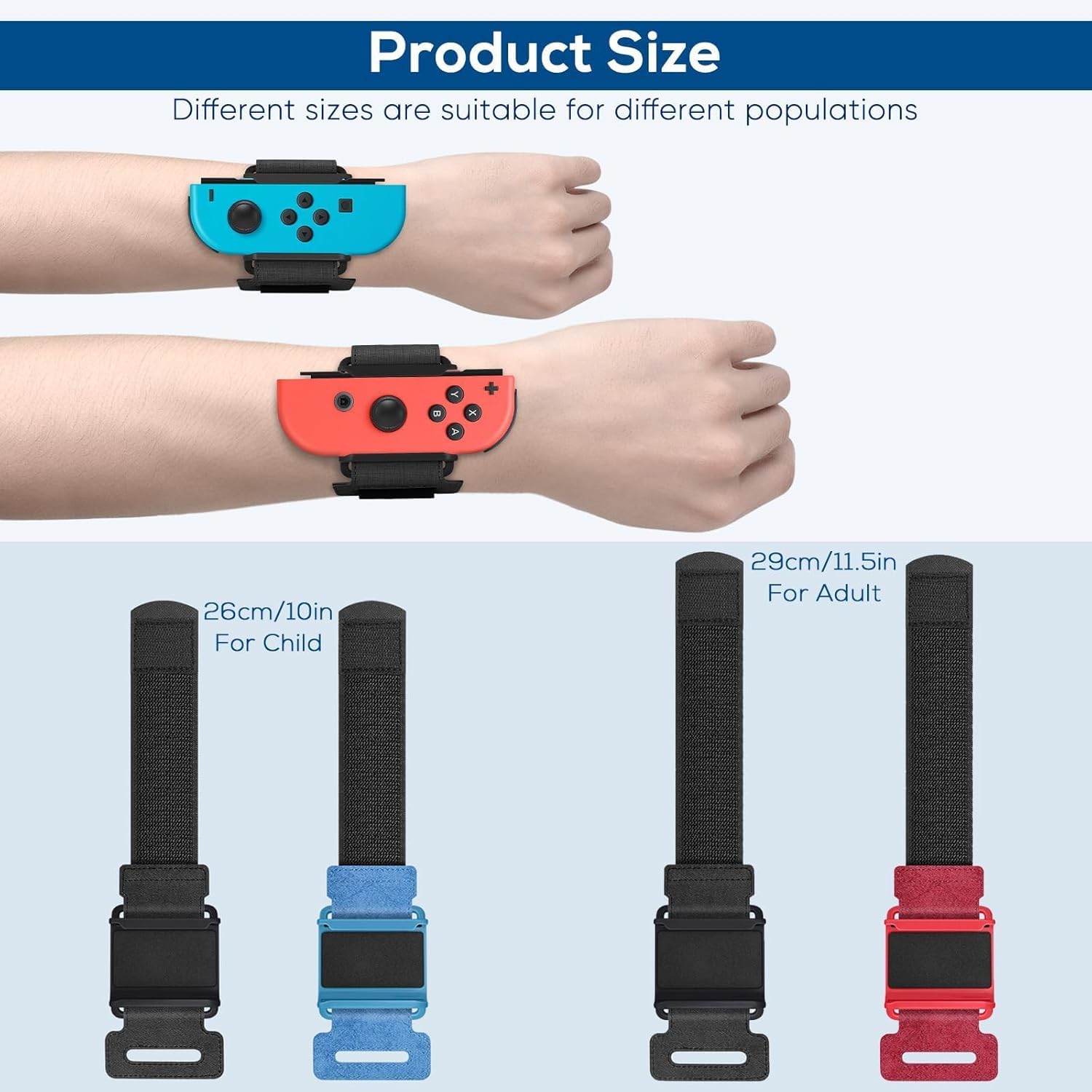 Auarte 4 Stück Armbänder für Just Dance 2026 2025 2024 2023, für Zumba Burn It Up, Verstellbarer Armbänder für Nintendo Switch/Switch OLED Dance, Armband Kompatibel mit Joy-con für Erwachsene Kinder