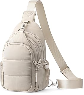 Sling Bag for Women, Anti-Theft Crossbody Bag with RFID Blocking & Water Bottle Holder for Travel, Water-resistant