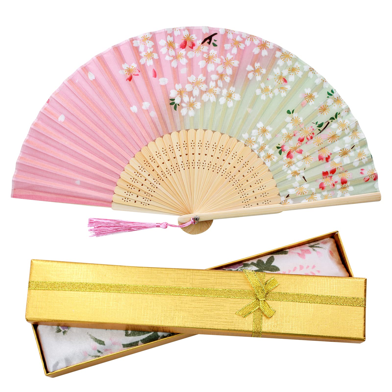 Rayon Dance Fan with Carrying Bag