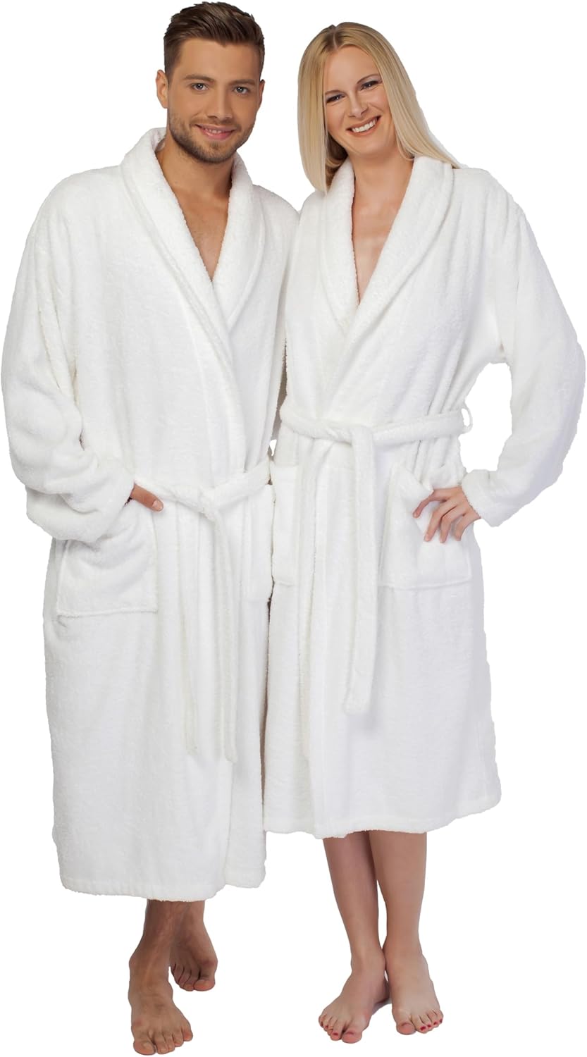 Aristocrat Custom Embroidered 100% Turkish Cotton Bathrobe –Personalized Robe, Soft Terry Cloth Unisex Bathrobe