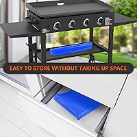 Vista 8 de 17" Alfombrilla de silicona para parrilla Blackstone de 17 pulgadas, cubierta de parrilla de silicona resistente de grado alimenticio, proteja su