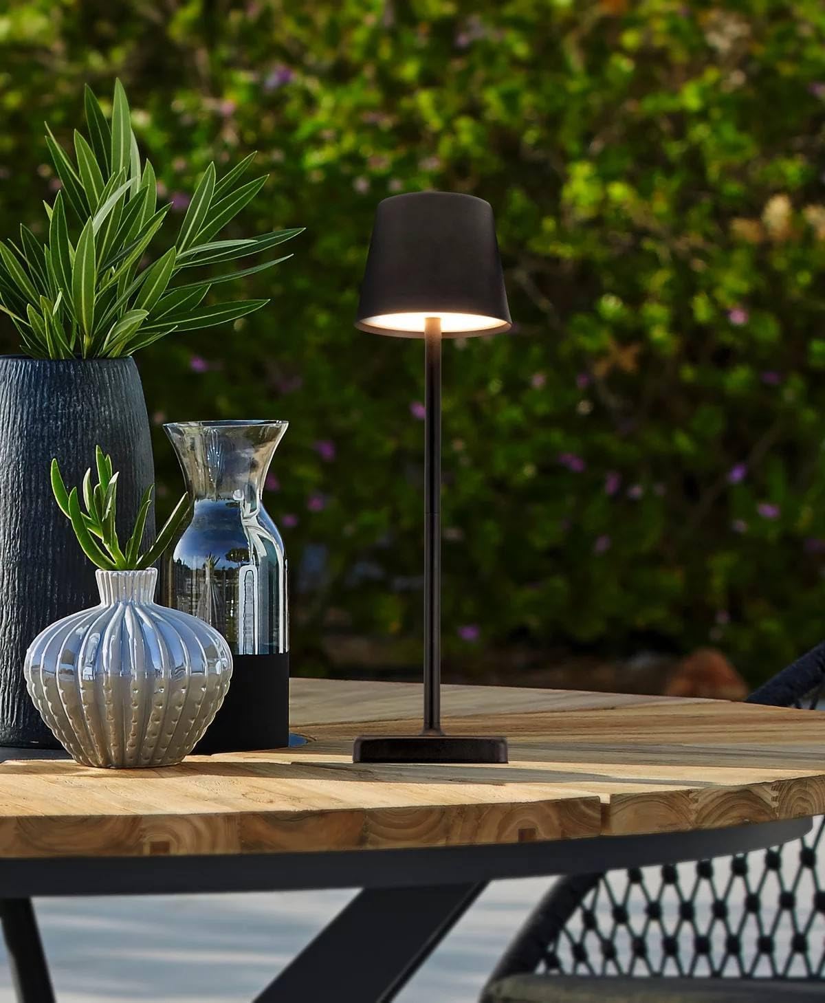 USB Rechargeable LED Desk Lamp Solar Powered with Adjustable Brightness for Home Office Garden Camping Emergency Lighting