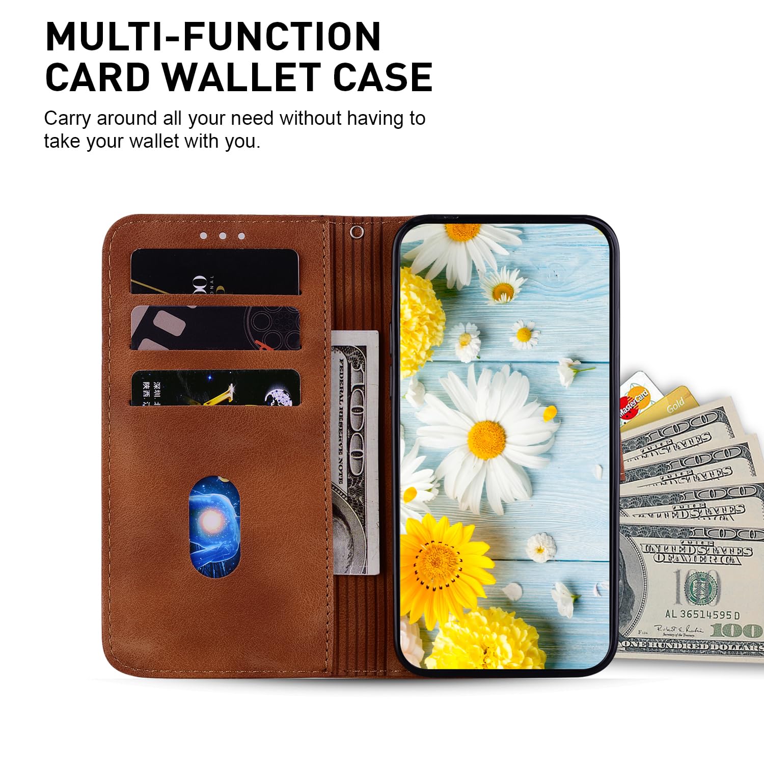 Custodia Portafoglio Con Carte Per Huawei Honor 8X - Pelle PU Con Chiusura Magnetica E Cinghia - Viola