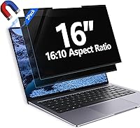 Vista 16 de Paquete de 2 protectores magnéticos de pantalla de privacidad de 27 pulgadas para monitor de computadora, relación de aspecto 16:9, película