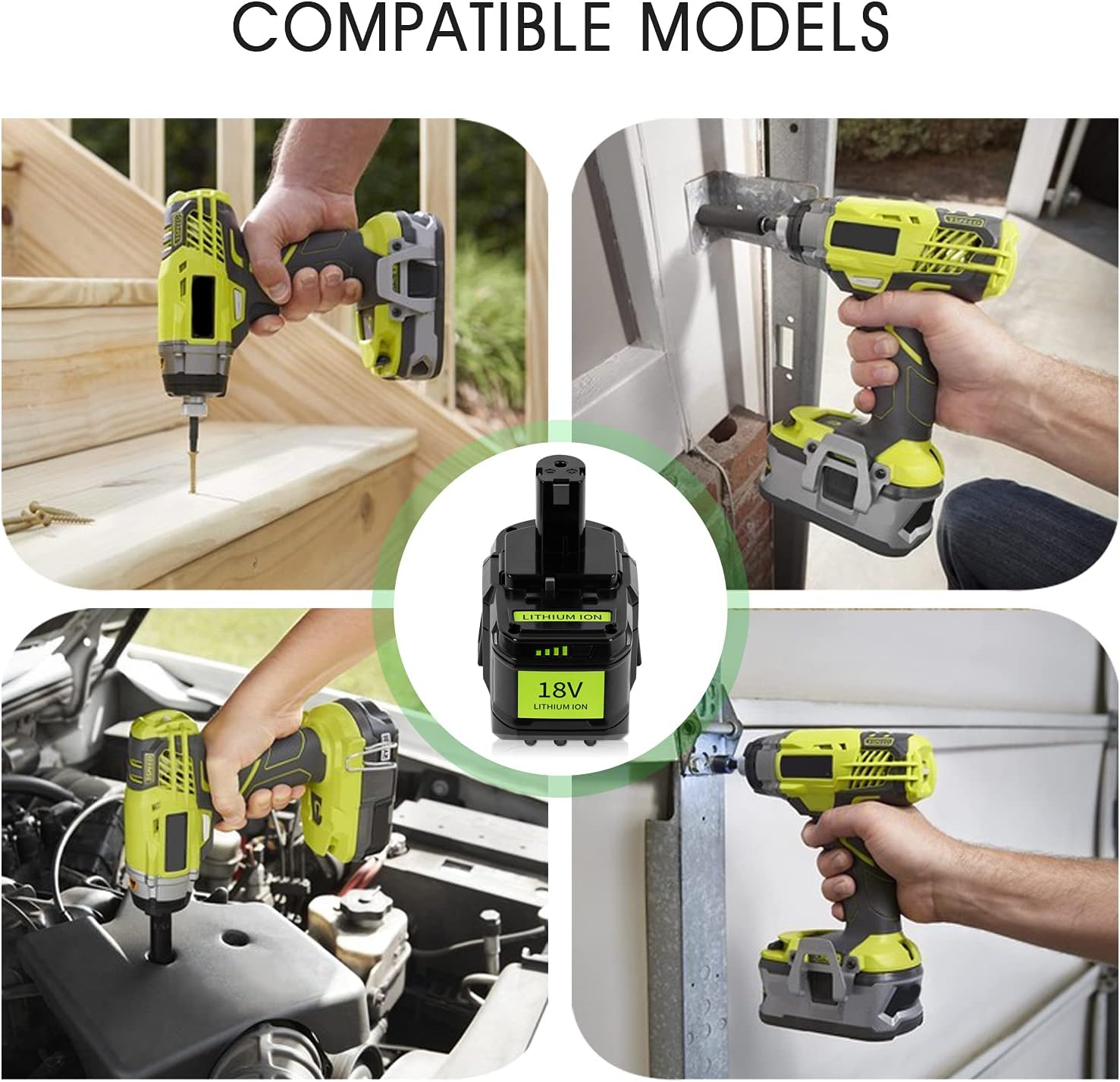 【Upgrade!】 CaliHutt 18V 9.0Ah Replace Battery for Ryobi ONE+ Plus 18V Battery High Capacity 18V Lithium-Ion Battery P102 P104 P105 P106 P108 P107 P109 for Cordless Power Tools - Image 8