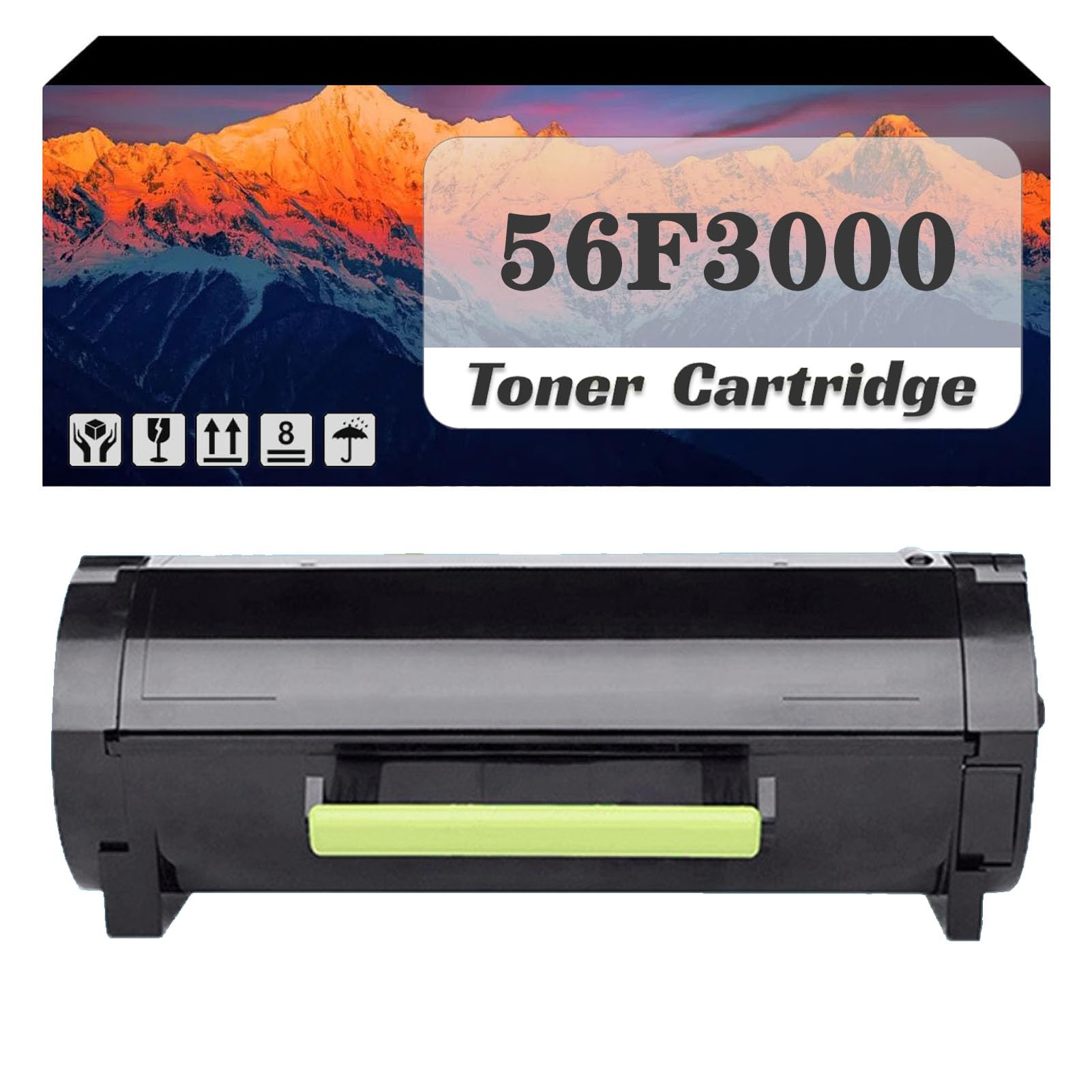 PuCio Cartuccia Toner Ad Alta capacità 56f3000 Compatibile per LexMark MS321DN MS421DN MS421DW MS521DN MS621DN MS622DE MX321ADN MX321ADW MX421ADE Tile 1 Pack