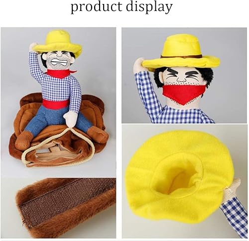Miniatura 3 de Disfraz de perro para mascota, traje de cachorro, estilo jinete, disfraz de transporte para Halloween, Navidad, fiesta, fotografía, talla M