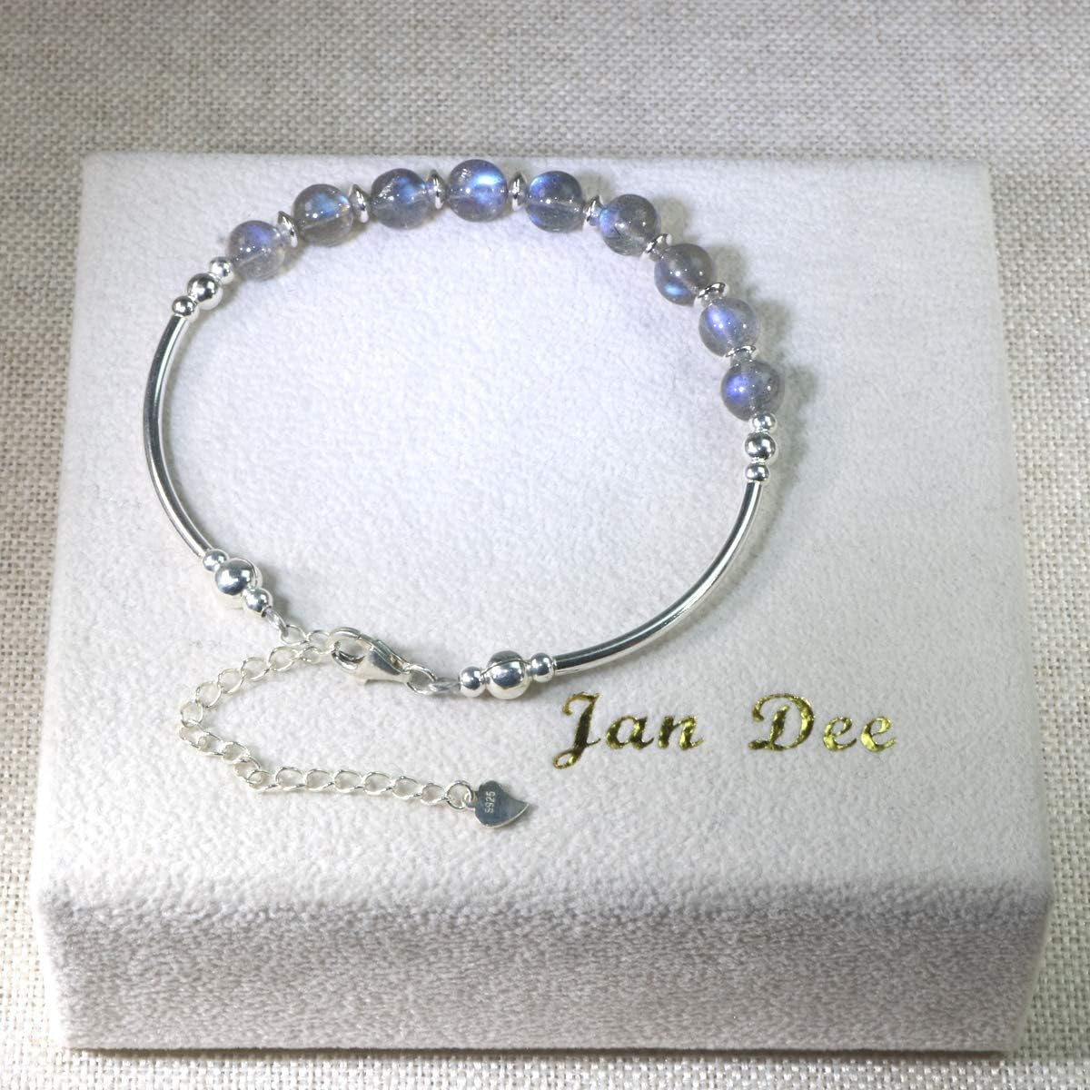 Jan&Dee Manual Original Labradorite Moonstone Crystal Bracelet