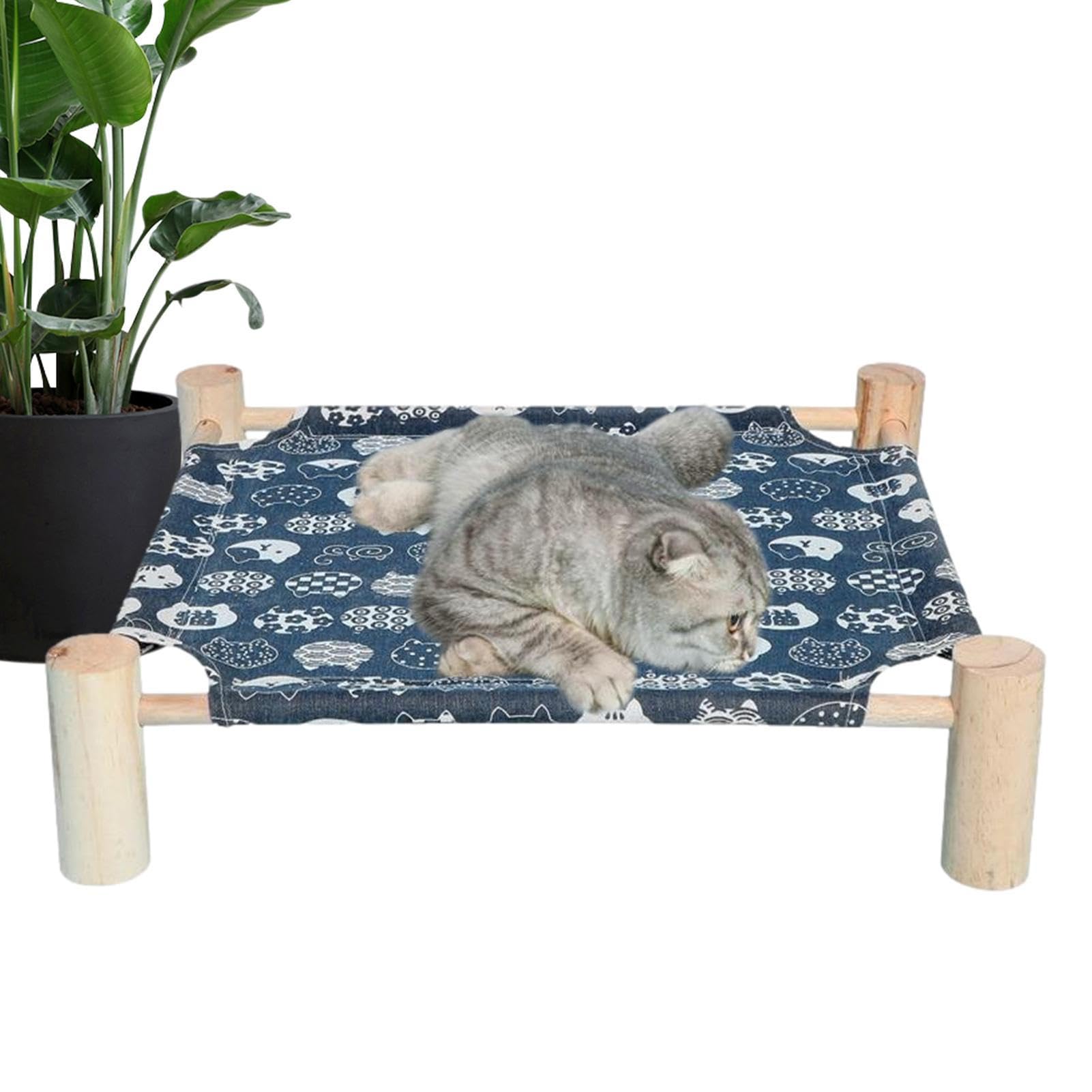 Cama elevada para perros, cama de refrigeración elevada para perros pequeños y gatos para el verano, cama hamaca para gatos y perros, camas para gatos domésticos, muebles de cama para gatos,