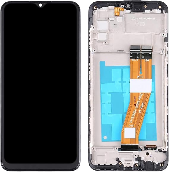 لمجموعة استبدال شاشة Samsung A02s لشاشة Samsung Galaxy A02s LCD شاشة A025a A025u s124dl تعمل باللمس مع أدوات 6.5 بوصة (أسود مع إطار)