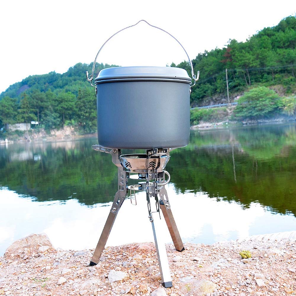 Draagbare Alcohol Kachel Compact Roestvrij Staal Brander Outdoor Camping Kachel Camping Kookgerei Set voor Wandelen, Backpacken, Picknick, Bbq