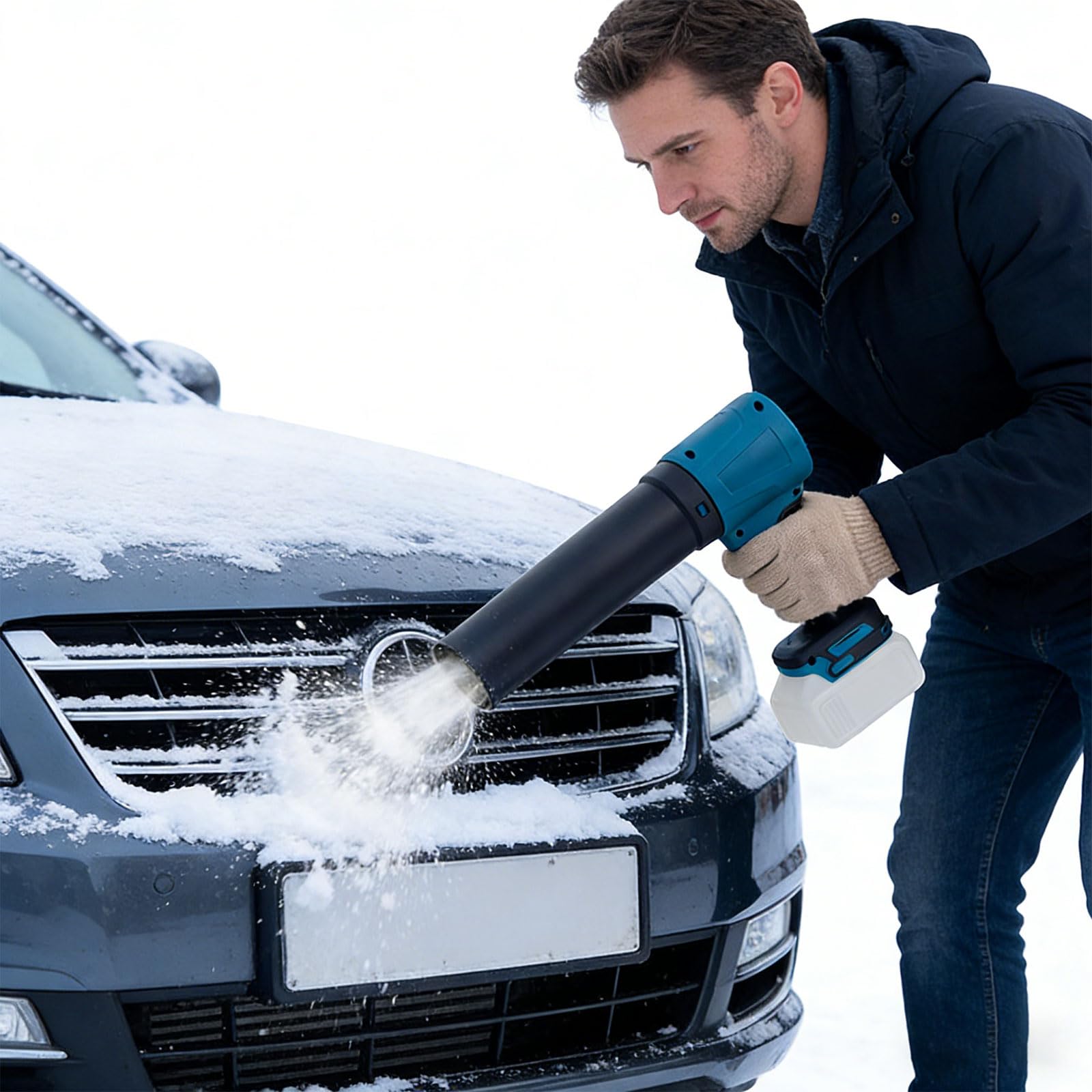Eficaz soplador de viento ABS equipo de limpieza de nieve para jardines y calzadas, herramienta de soplador de jardín de mano