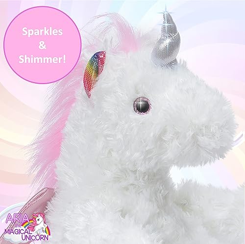 Miniatura 5 de Jolitee Lindos animales de peluche de unicornio para niñas Peek a Boo Juguetes de unicornio de peluche de unicornio rosa Peekaboo