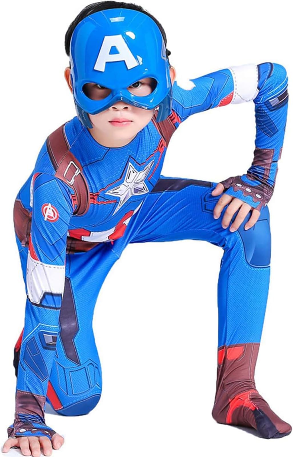 VUCATIN Halloween Cosplay Costume for Kids, Boys Fancy Dress Bodysuit Masquerade Halloween Performance Jumpsuit