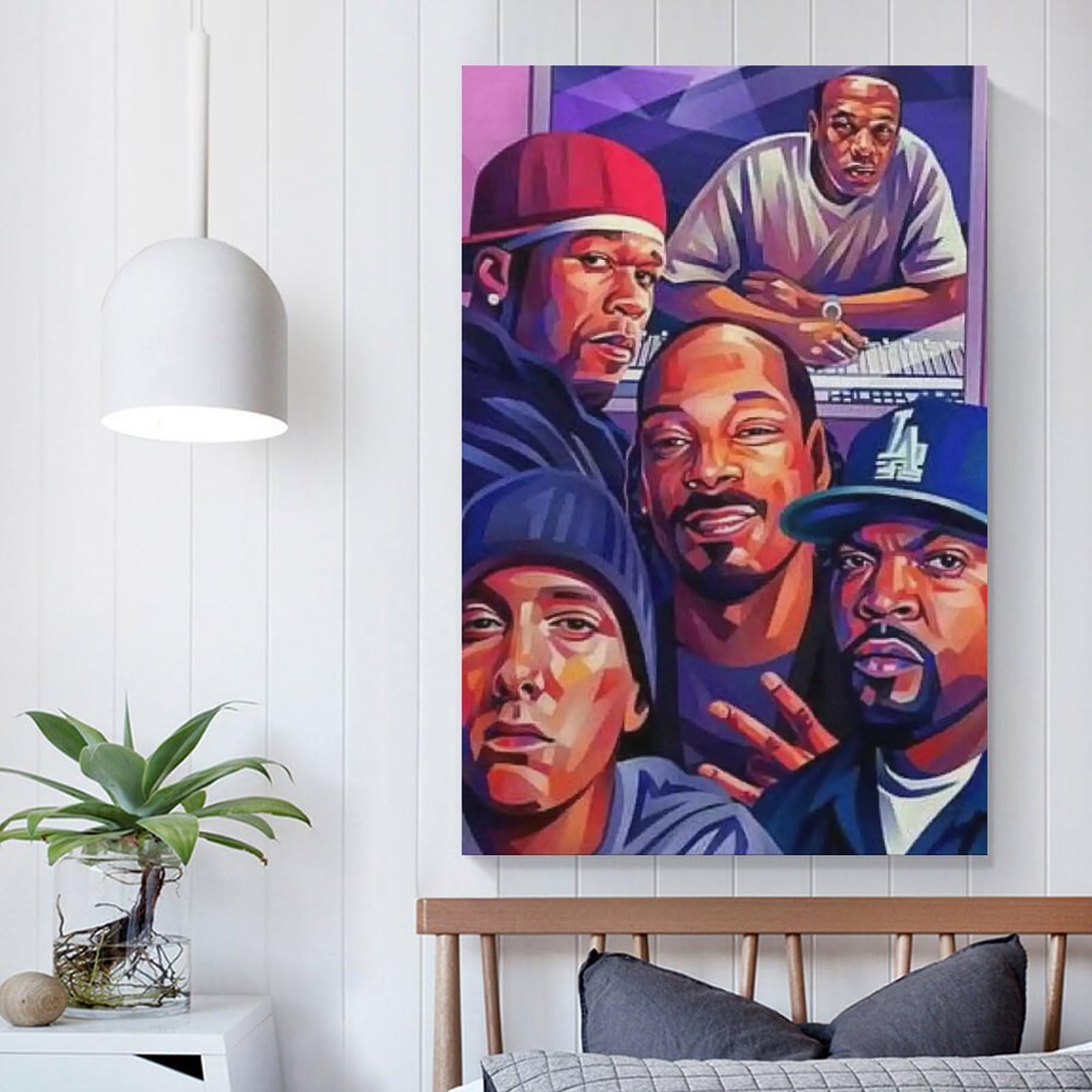 Poster artistico da parete con stampa artistica da parete con cantante rap hip hop all star (18), opera d'arte estetica per la stanza, 60 x 90 cm