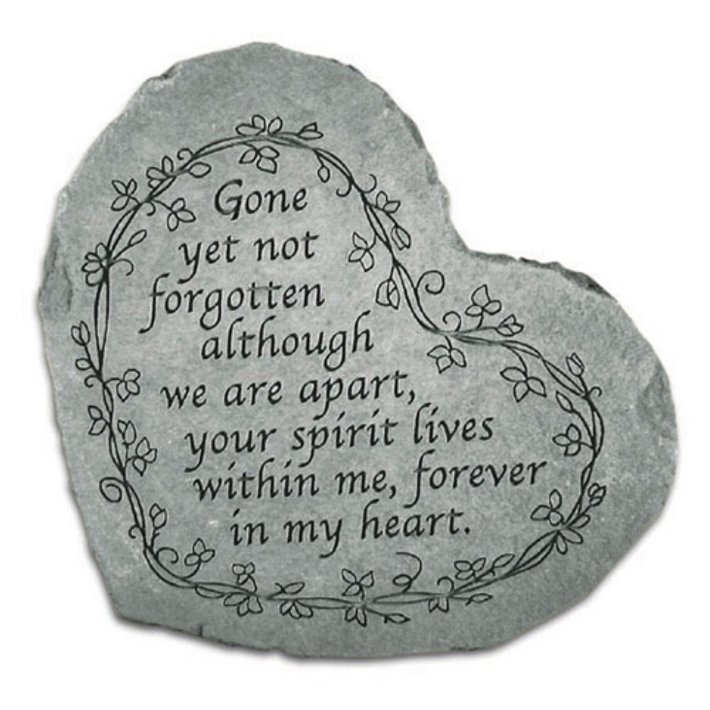 Small Heart Stepping Stone- Gone yet not forgotten