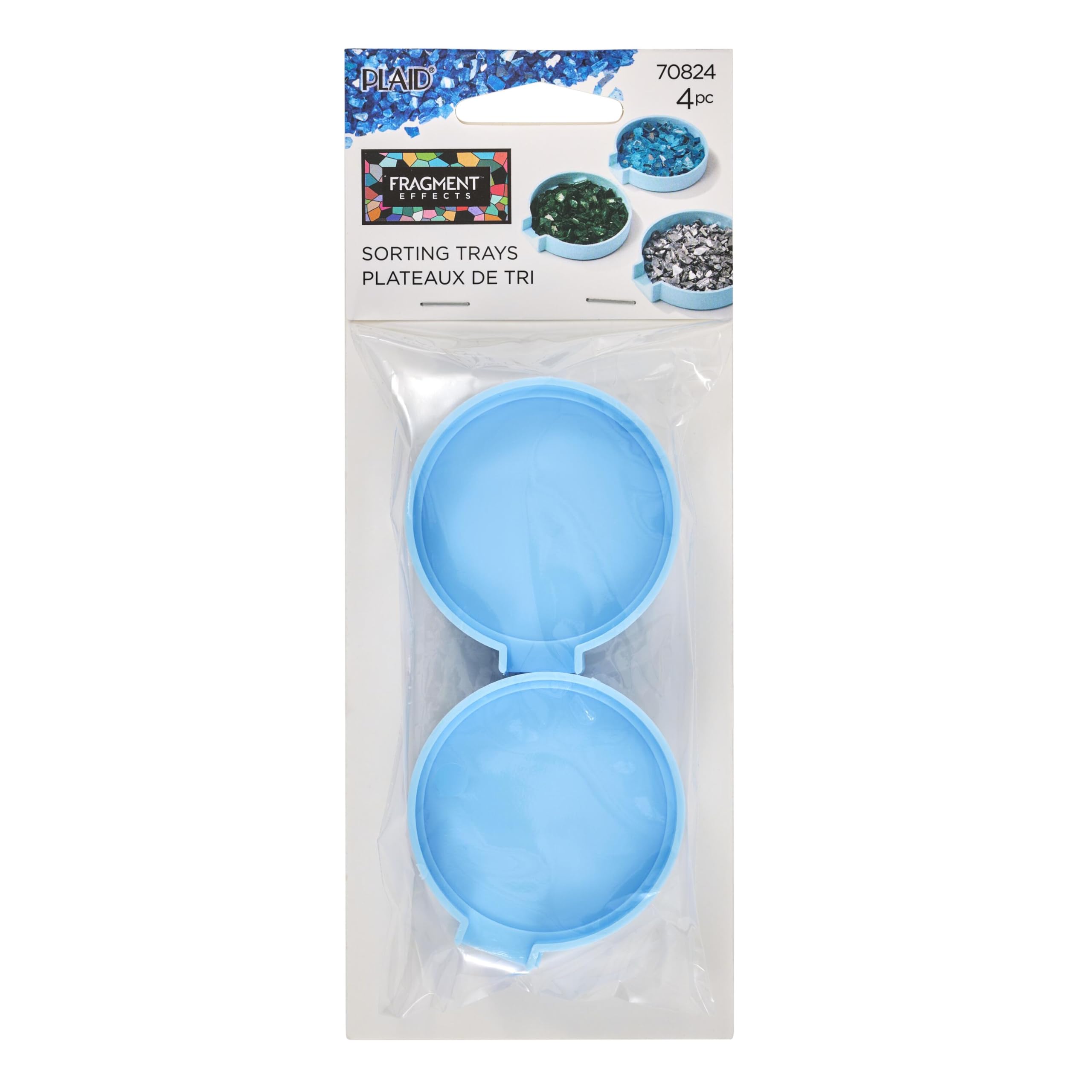 FRAGMENT EFFECTS, 4 Piece Sorting Tray Set, for Glass Chip Crafting Projects, Assorted