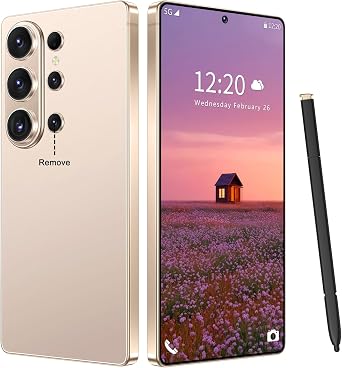 S26 Ultra 5G Unlocked Smartphone,16GB+512GB Cell Phone for Android 15, 6.99" Unlocked Cell Phone, 7000mAh, 68MP+108MP Dual Camera/Dual SIM/Fingerprint Lock/Face Gold