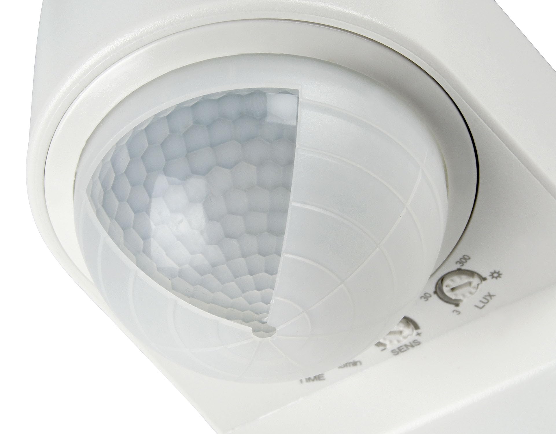 Faretto da esterno LED “EL HOME” ML-40B7 con sensore di movimento 10 m / 240° PIR, 30W, 2200lm, sensore crepuscolare, IP65, AC 230V - per uso esterno, applique, lampada da giardino, faretto - bianco