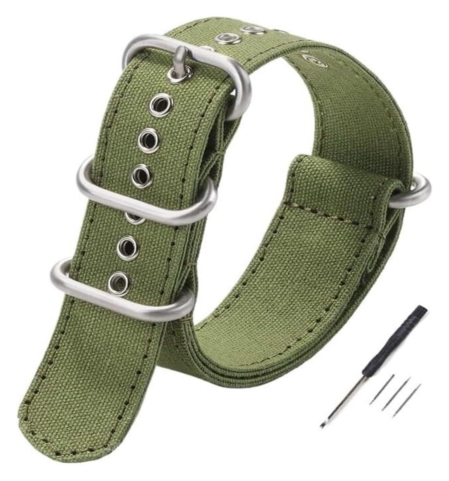 Remplacement du bracelet de la montre intelligente Bracelet de montre en Nylon universel, en toile, 18mm, 20mm, 22mm, 24mm, Bracelet de montre de Sport