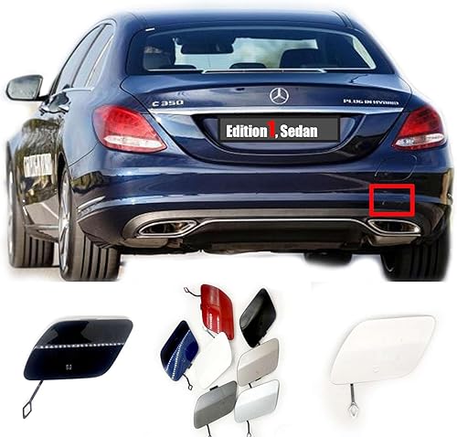 Trimla Cubierta de remolque trasera para Mercedes-Benz Clase C W205 C180 C200 C220 C250 C260 C280 C300 C320 C350 2014 2015 2016 2017 2018 2019 20 Trimla Cubierta de remolque trasera para Mercedes-Benz Clase C W205 C180 C200 C220 C250 C260 C280 C300 C320 C350 2014 2015 2016 2017 2018 2019 20