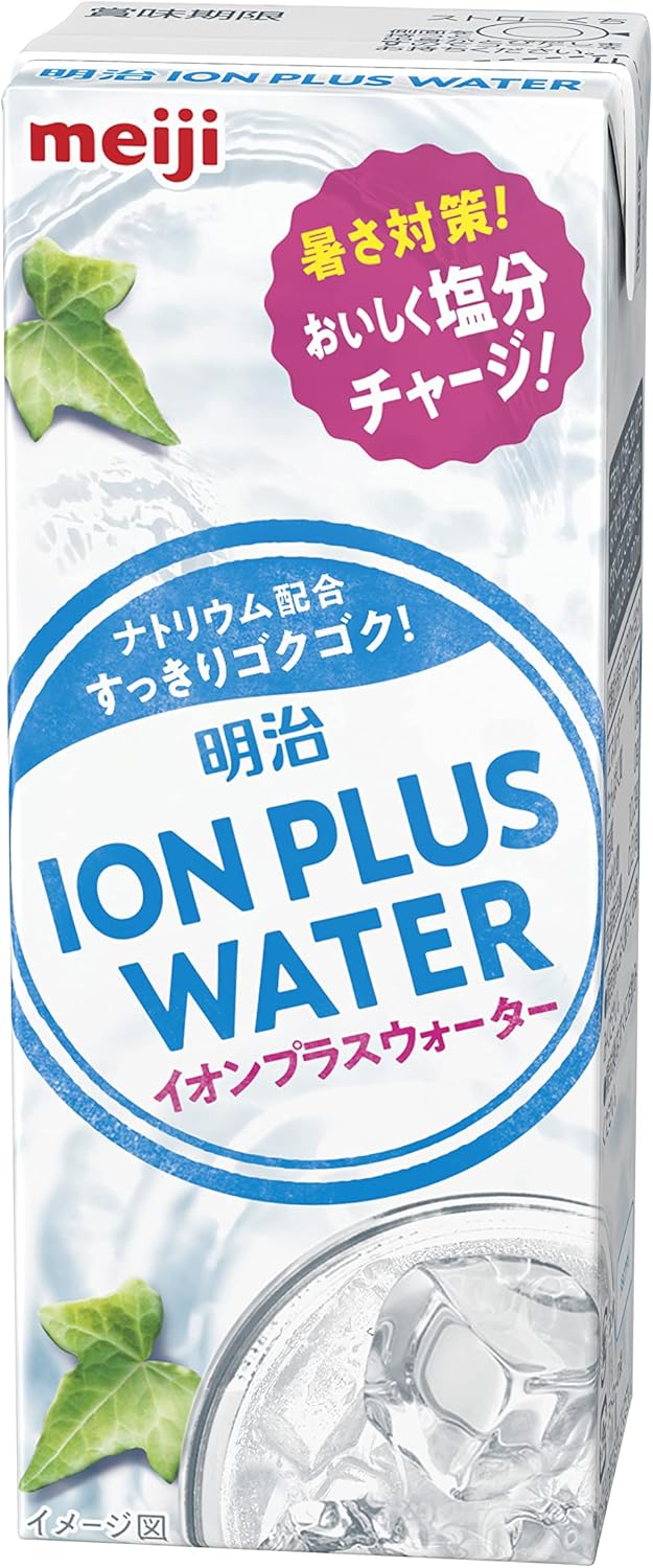 ケース販売 明治ｉｏｎ ｐｌｕｓ ｗａｔｅｒ 0ml 紙パック 飲料 ドリンク 飲み物 常温保存 24本 人気商品