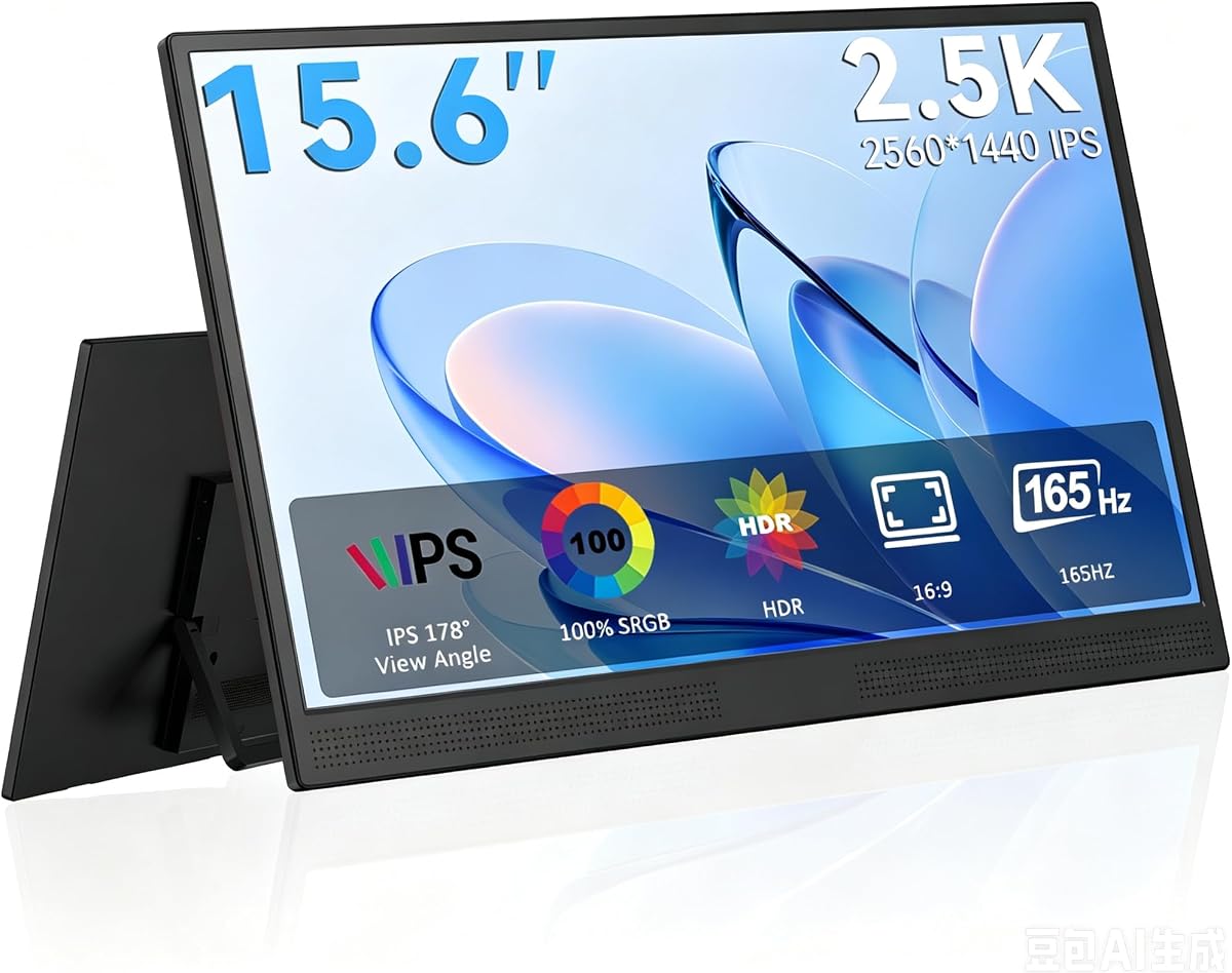 JUSTTHINK Monitor (Black, 15.6")