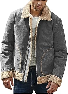 Men's Flannel Jacket, Casual Winter Jacket, Teddy Fleece, Plush Jacket, Plain Leisure Jacket, Transition Jacket, Sweat Jacket, Fleece Jacket, Outdoor Wind Jacket, Waterproof, Breathable, Men's Jacket,