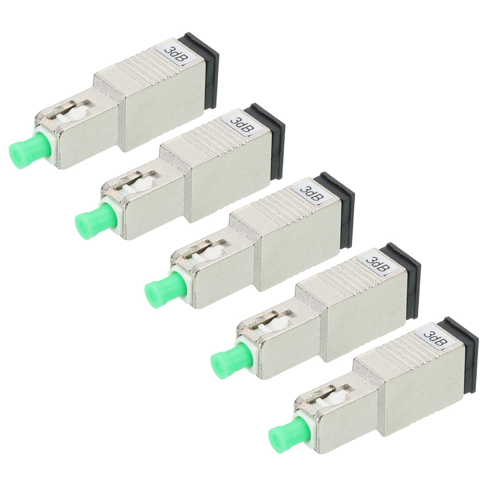 Atenuador De Fibra SC 3dB, Atenuador Óptico Fijo Monomodo SC/APC, Paquete De 5
