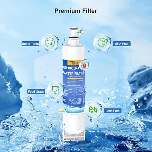 Miniatura 6 de Fiitas 4396508 Water F ilter, repuesto para Whirlpool 4396510, EDR5RXD1, NLC240V, PNL240V, 4396508p, 4396547, 4392857, 9010, LC400V, WF-NLC240V,