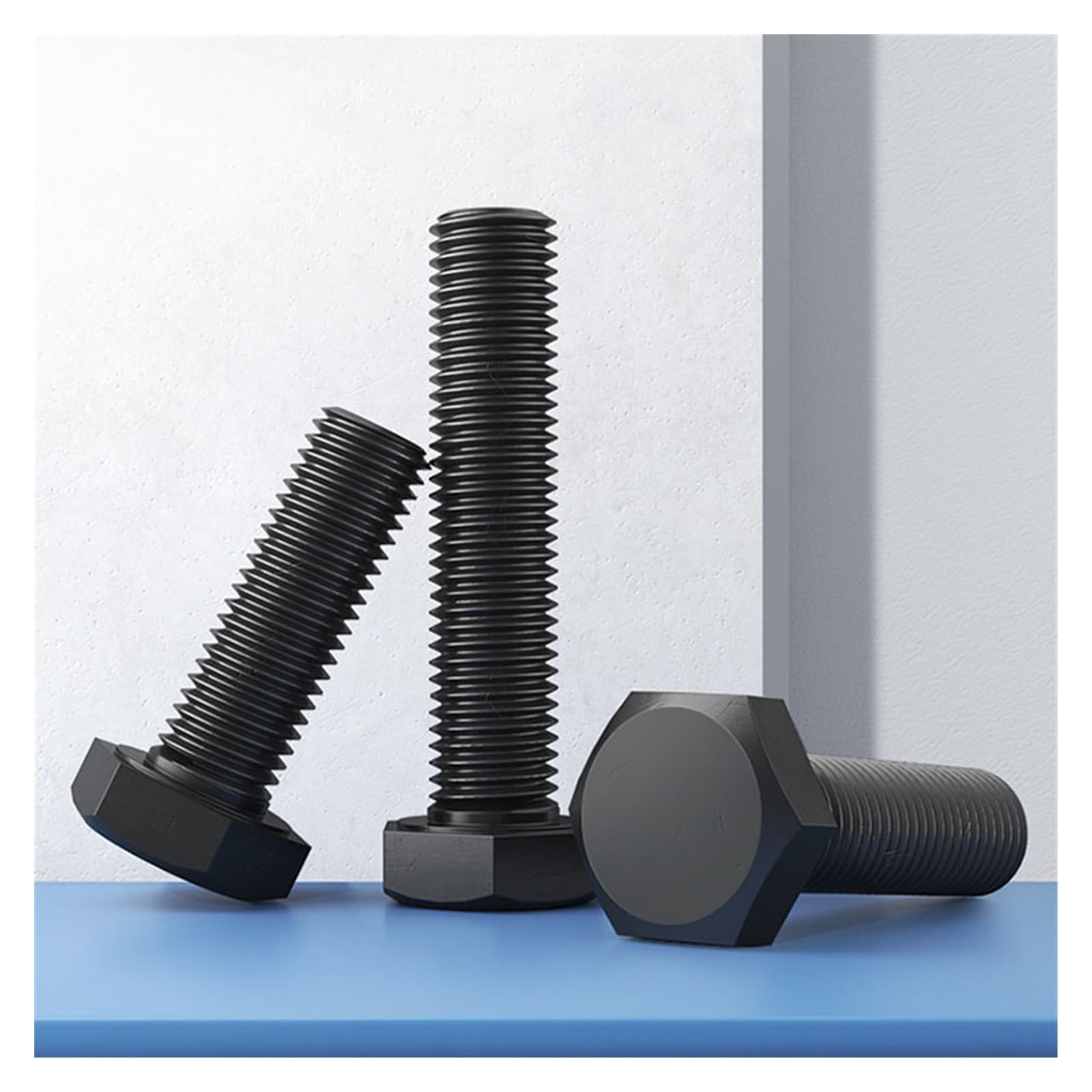 Lot De 5 Boulons M12x40mm En Acier Carbone Qualité 8.8 – Noirs Et Costauds