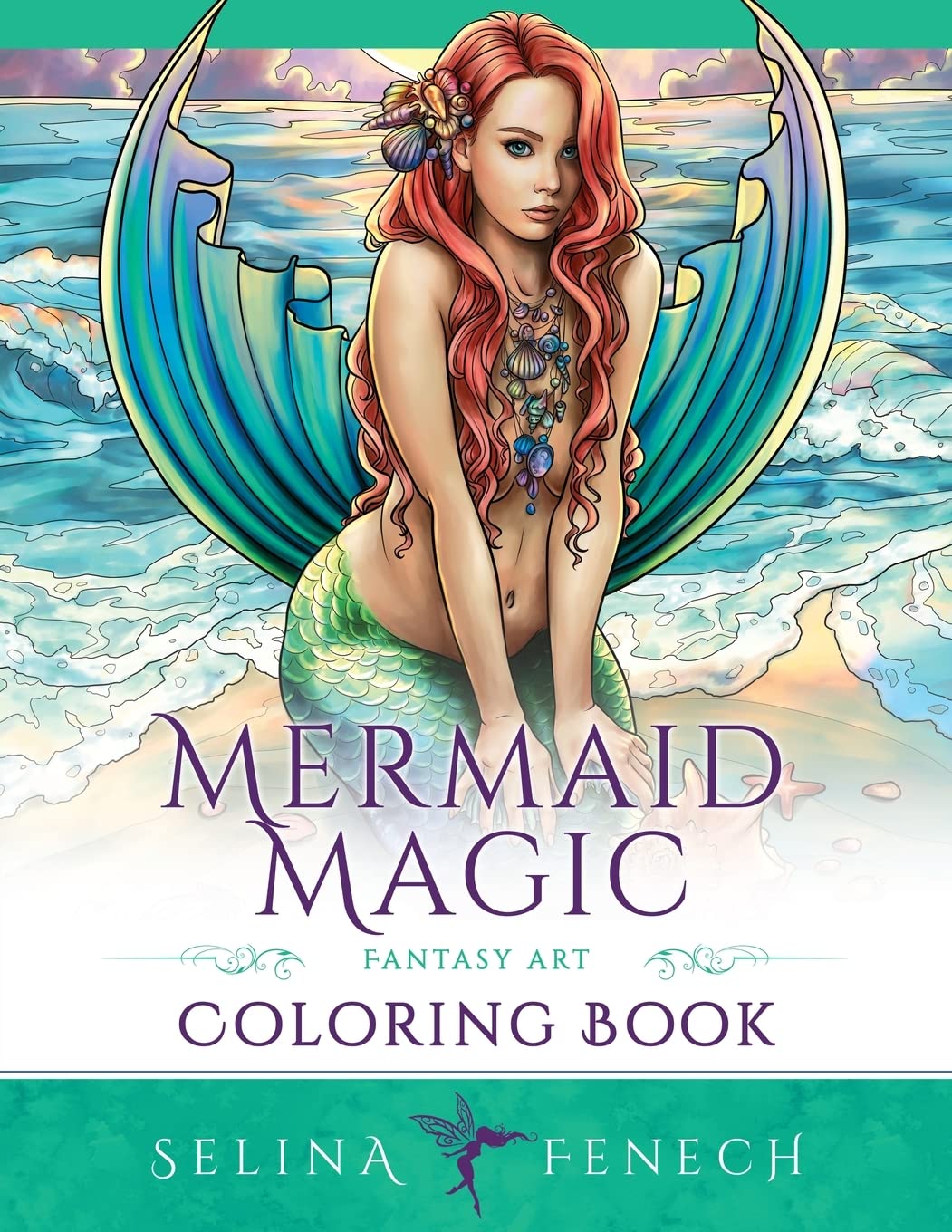 Mermaid Magic Fantasy Art Coloring Book: Coloring for Grown Ups (Fantasy Coloring by Selina)