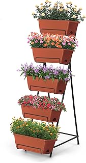 5 Tier Vertical Raised Garden Bed Planter Box, Vertical Raised Bed with ...