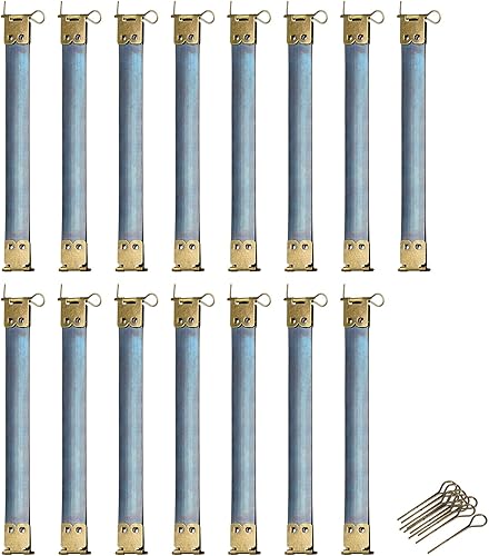 uxcell Marcos flexibles internos de metal, 15 piezas de 5.91 pulgadas de largo, marco de bloqueo de beso con cierre de bloqueo, bisagras con gancho