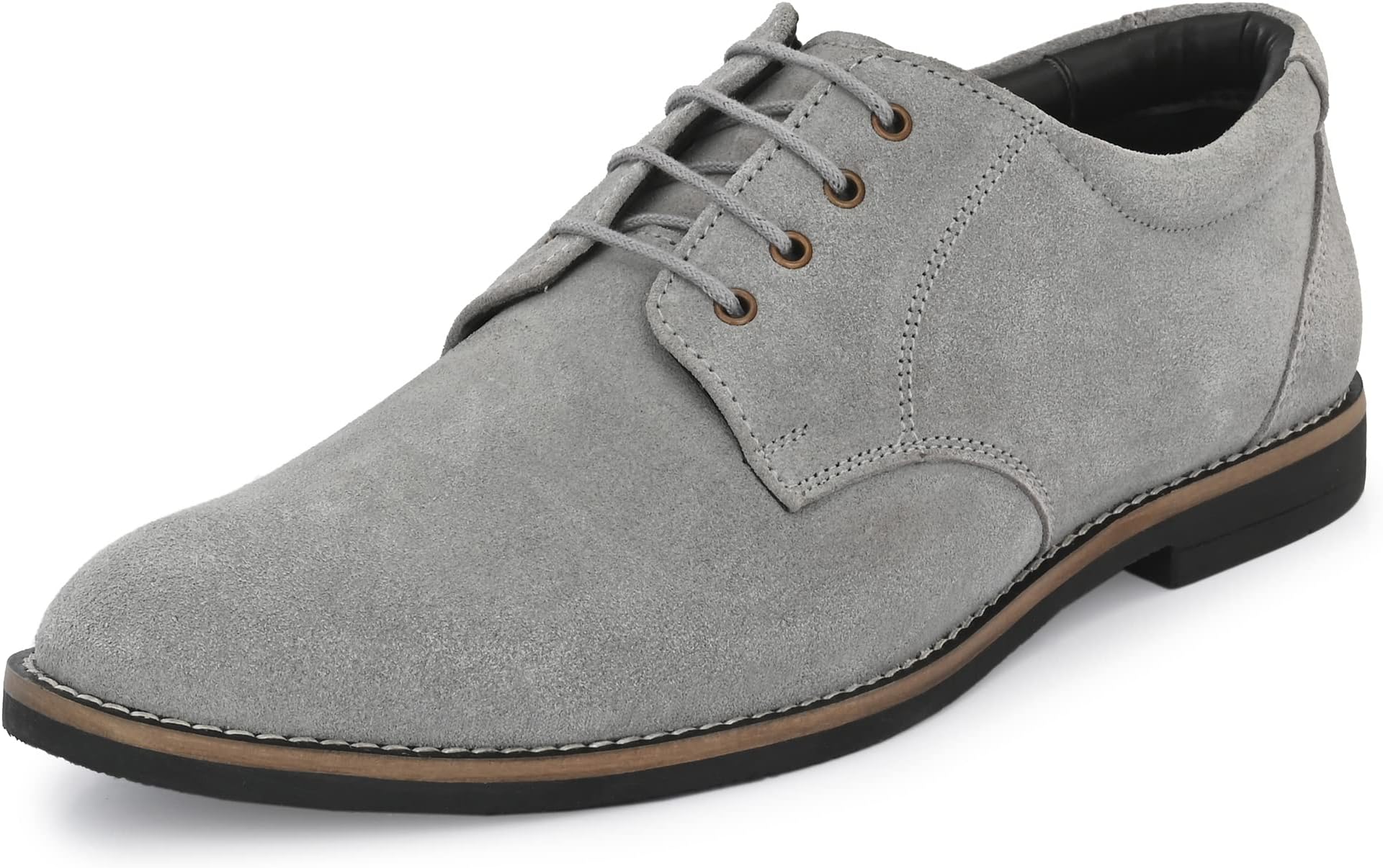 AuserioMen's Suede Leather Derby Lace Up Formal Shoes | Anti Skid Sole & Waxed Laces| Antimicrobial & Heat-insulating| Memory Foam Padded Insole | Shoes for Office & Parties (SSE 013.014.015.016.017)