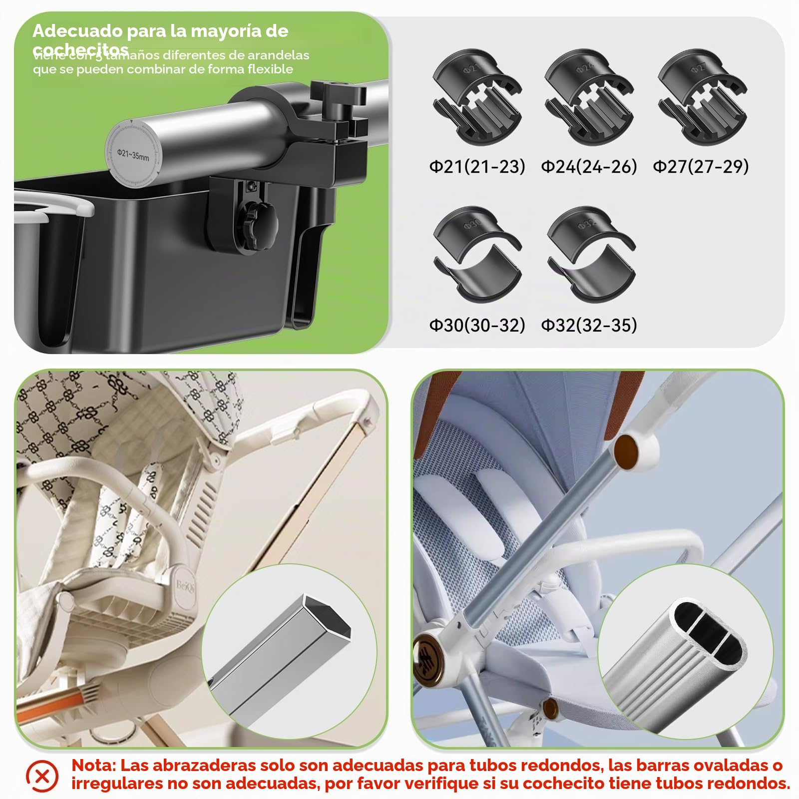 KDD Portavasos Carrito Bebe con Bandeja Snack Cochecito, 3 en 1 Bandeja Universal para Bebé con Soporte Móvil, Soporte para Bebidas Extraíble, 360º Sujeta Vasos Carro Bebe para Silla de Paseo Bugaboo