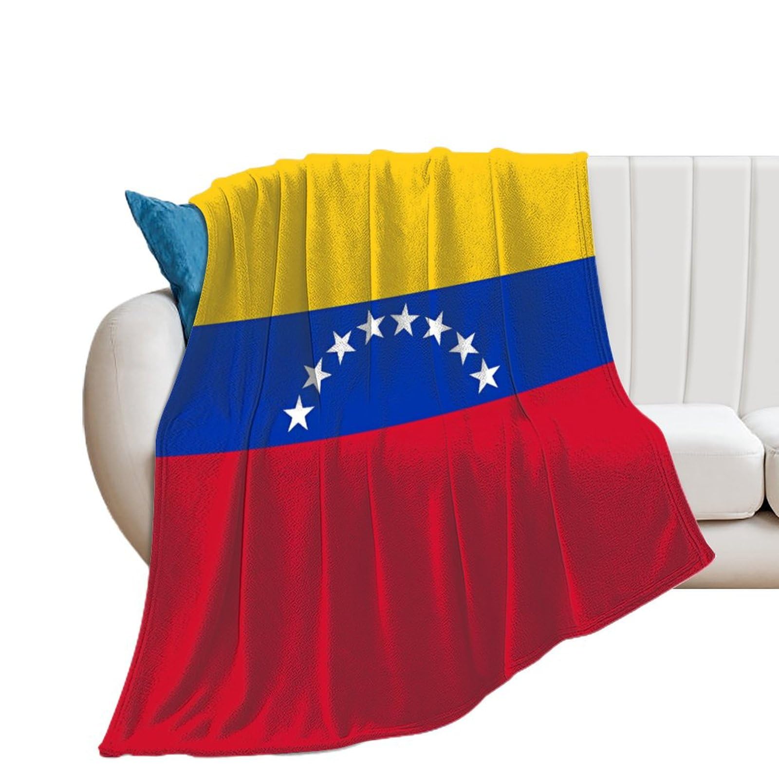 Couverture Venezuela en flanelle douce pour soirées cocooning au salon