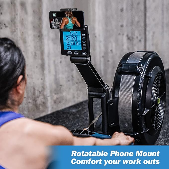 Soporte Ajustable para Teléfono para Máquina de Remo Concept 2 Negro miniatura 6