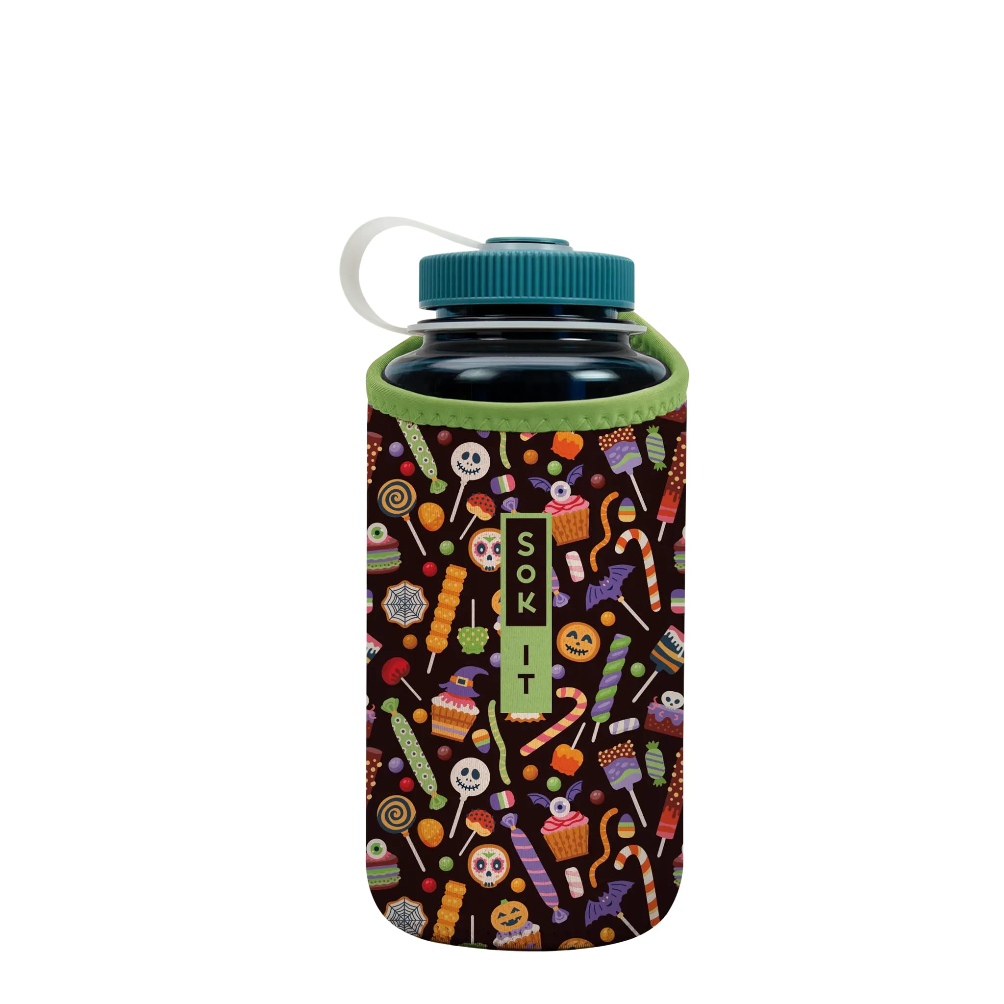Sok It BotlSok Water Bottle Sleeve Insulated Neoprene Cover (Creep It Sweet, Fits 32oz Nalgene)