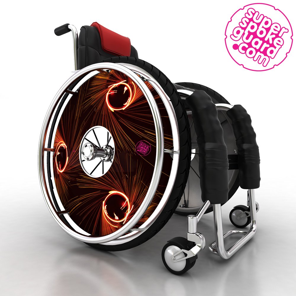20'' Protectores de radios para sillas de ruedas A-128 (par)