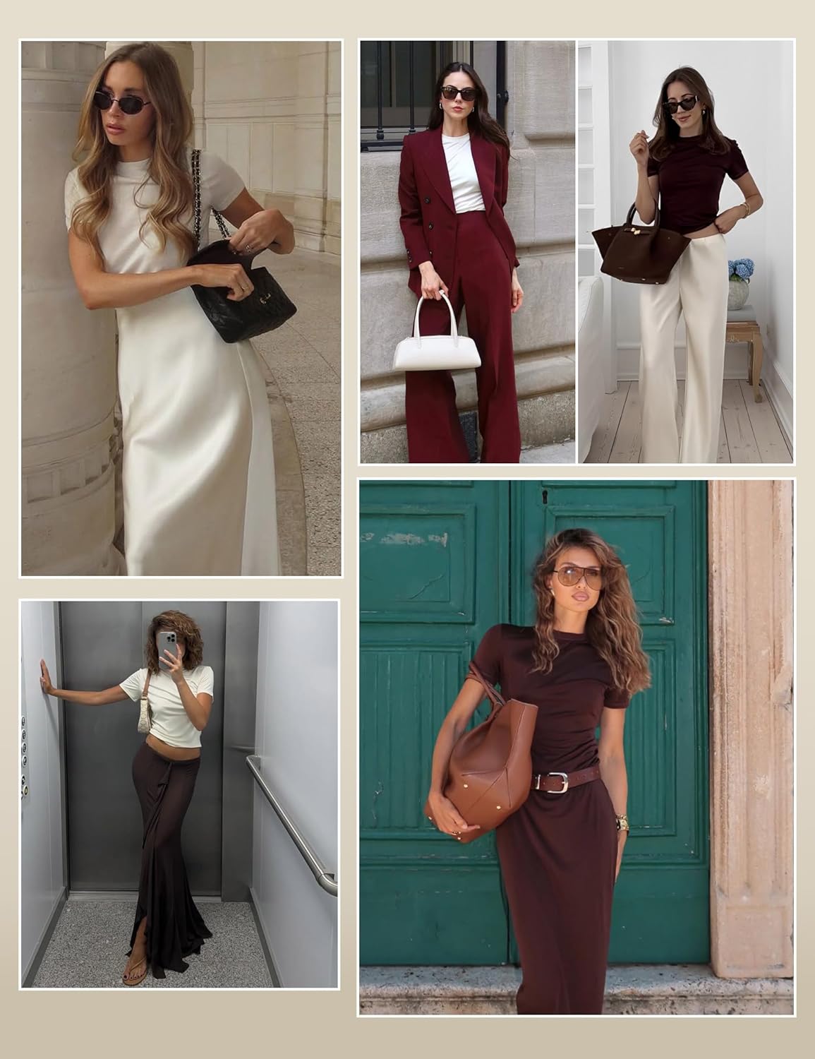 LilySilk 100% Silk Jersey Tee Slim Fit Crew Neck Short Sleeves Cropped T Shirt Casual Solid Tops - Image 6