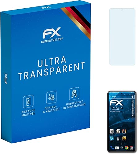 atFoliX Película protectora de pantalla compatible con Xiaomi Redmi K40, película protectora FX ultra transparente (3X)