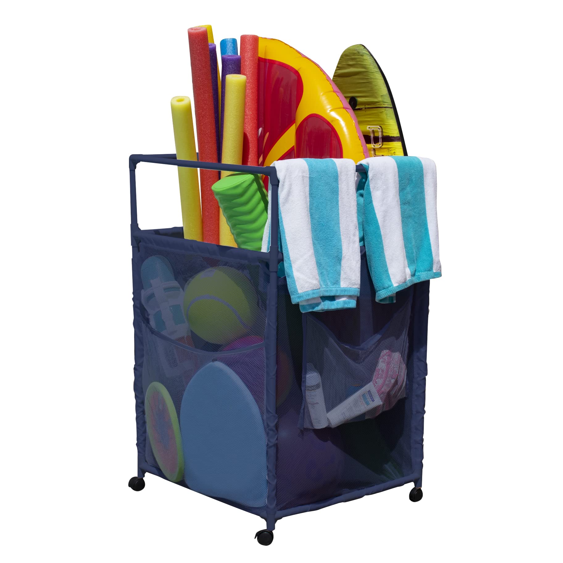 essentially-yours-rolling-pool-noodle-storage-organizer-bin-standard