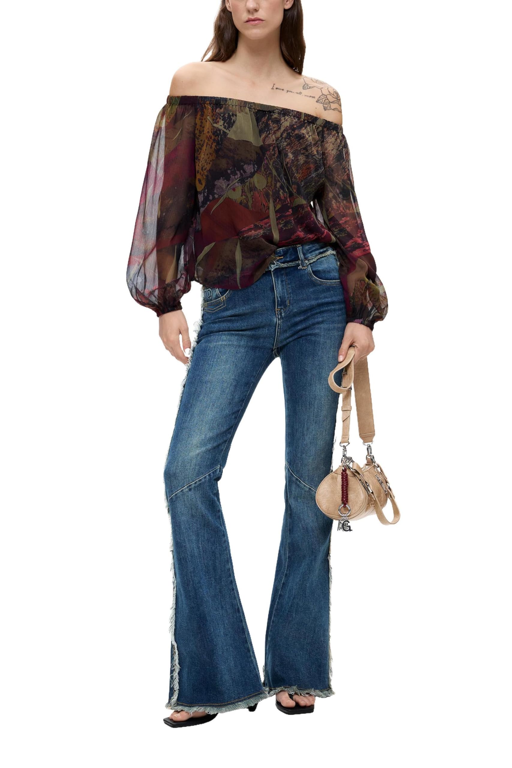Desigual Bluzka damska zielona XL