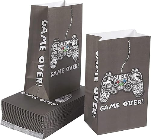 Miniatura 4 de BLUE PANDA Bolsas de recuerdo de fiesta para jugadores, suministros para fiestas de videojuegos (5 x 8.5 x 3 pulgadas, paquete de 36) - Bolsas de