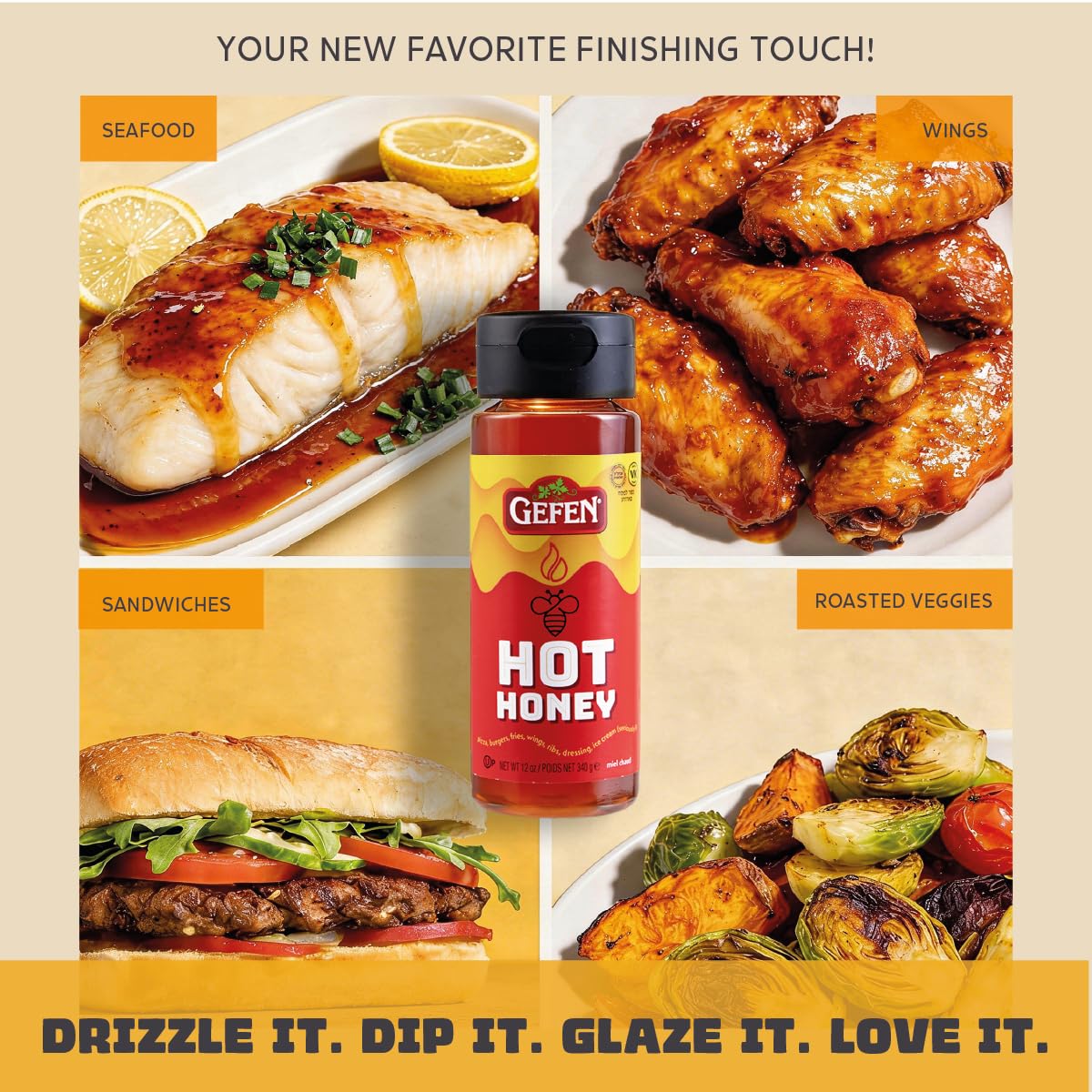 Amazon.com : Gefen Hot Honey, 12 oz | Sweet & Spicy Honey