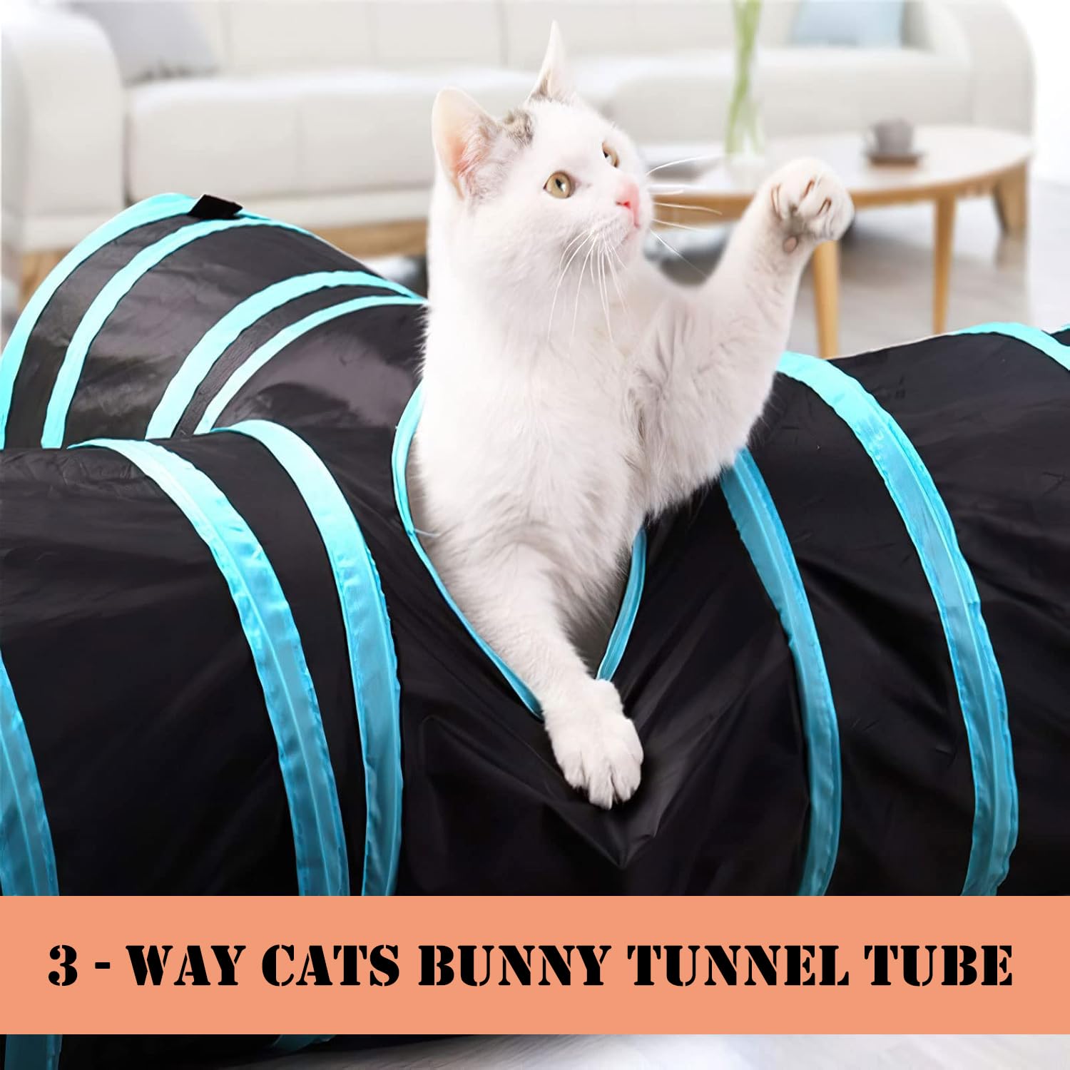 ZYYRSS Cats Bunny Tunnel Tube - Image 3