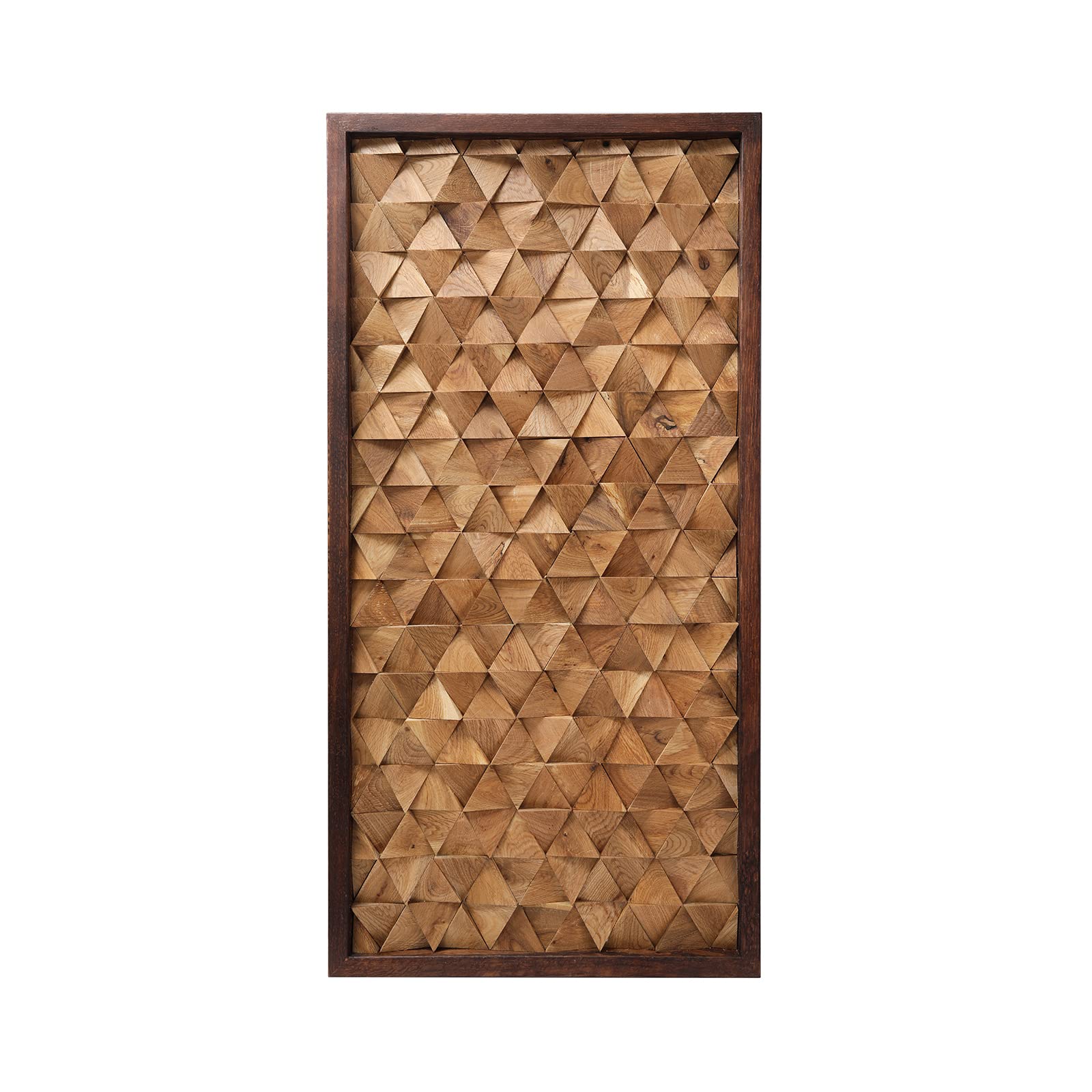 CONSDAN Wood Wall Decor, Triangle, 36' x 18'